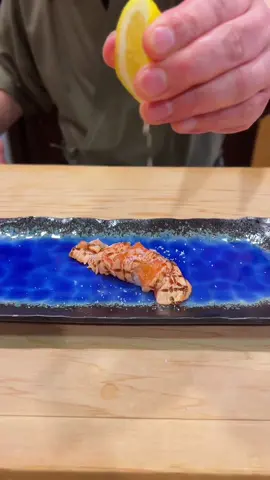 Seared Salmon Nigiri 🍣#sushi#salmon 