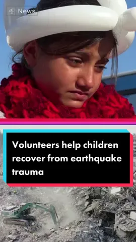 Volunteers in Turkey are helping children recover from the mental trauma of the earthquakes #Turkey #earthquake #Turkeyearthquake #Syria #news #Channel4News