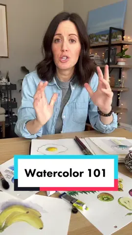 Let’s start painting 🎨 #watercolor #watercolorbeginner #watercolorbeginner #arttok 