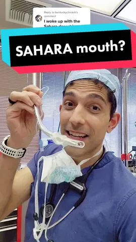 Replying to @kentuckychickrk where does all the drool go otherwise? 👇 #surgery #anesthesia #drymouth #doctor 