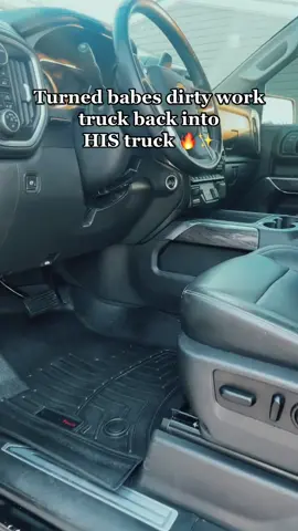 #interiordetailing #chevytrucks #silverado #blackedout 