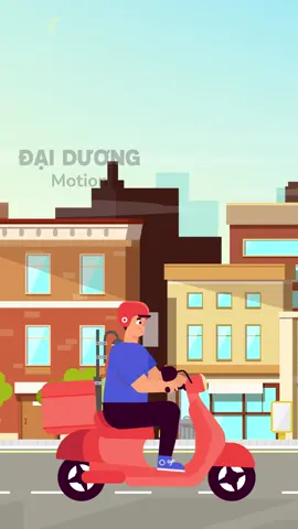Shipper in city | Animation #Motion #motiongraphics #Animation