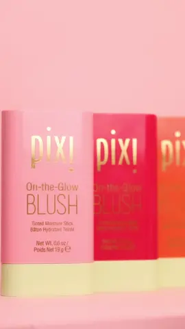 Twist, swipe and GLOW! Enhance your natural radiance effortlessly with our On-the-Glow Blush! Infused with Ginseng, Aloe Vera and Fruit Extracts to hydrate and nourish while you wear, this hint-of-a-tint balm will leave both lips and cheeks flushed and Glowing! Available in 3 deliciously dewy hues: Fleur, Juicy and Ruby! 😍🙌 #PixiBeauty #OnTheGlow #PixiBlush #Makeup 