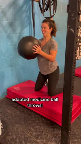 adapted medicine ball throws! #gymmotivation #disability #adapt #inclusion 