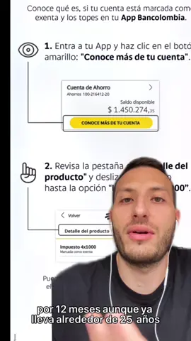 Conoce lo nuevo que tiene la App Bancolombia.  Recuerda que este monto es el tope mensual. Si te gustó este Hack financiero deja un “👍🏻” para compartir más contenido de tu interés. #Bancolombia #impuestos #hackfinanciero 