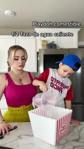 Ultimamente thyago se estaba comiendo el playdoh so decidi hacer uno casero y fuera de peligro !!   #autism #autismo #playdoh #DIY 