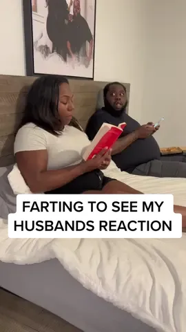 I had to let it go lol I could not hold it 🤣 #fyp #funny #reaction #fartprank #couplegoals #husbandwife 