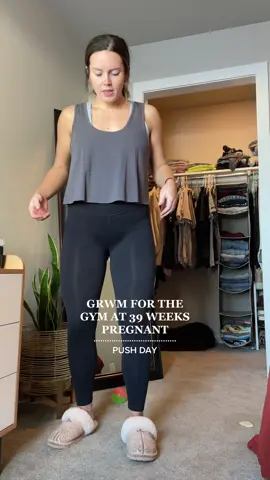 GRWM for the gym at 39 weeks pregnant 🫶🏼 #fitpregnancy #activepregnancy #pregnancyworkout #firsttimemom #sahm #gymgirl #fitmom #9monthspregnant #39weekspregnant 9 months pregnant 39 weeks pregnant active pregnancy fit pregnancy workout push day workout gym gym girl gym tok first time mom mom bod gym fit baby bump shoulders push workout fit mom