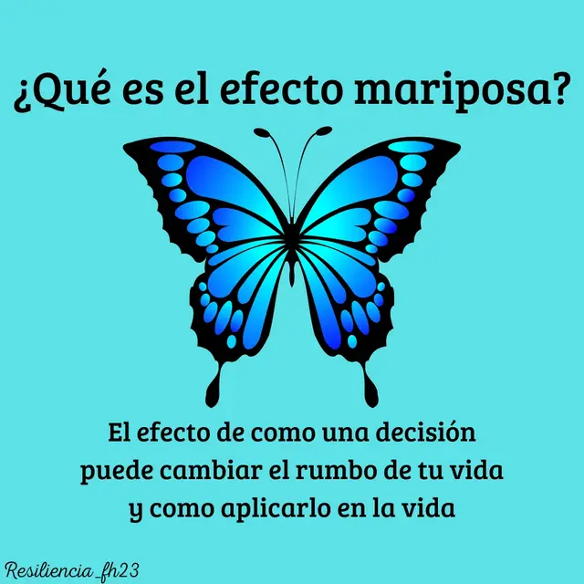 ¿cuál ha sido tu efecto mariposa? escribelo en los comentarios 🩵