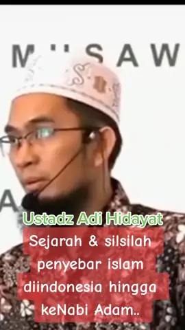 Assalamualaikum.. ini sejarah peradaban islam diindonesia yg hrs kt ketahui.. yg dijelaskan oleh Ustadz Adi Hidayat.. 