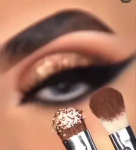 Brown and golden eye makeup tutorial #eyemakeup #foryoupage #foryou #foryoupage 