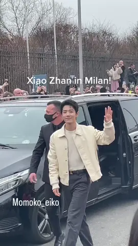 #Xiaozhan in Milano for the #milanofashionweek #todsfw23  He was so sweet ✨