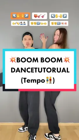 BOOMBOMM💥Dancetutorial‼️#boomboom #blackeyedpeas #duodance #partnerdance #dancetutorial #fypシ 