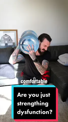 I saw this yesterday at the gym watching a personal trainer session. I only noticed the client bending forward to pick up her water bottle because she looked so uncomfortable doing so. She had to put her left hand on her left knee to support her back to bend over. This movement pattern looked severely compromised…yet she achingly stands up, turns around, and the trainer puts weights in her hands, and she starts squatting. Surely enough, as soon as she started to squat, her pelvis shifted to the right as she loaded more weight into her right leg; due to her left leg not being capable of bearing the same load, her left knee moved away from her midline, and she rotated her upper body clockwise… Again and again, rep after rep… Sure, she was ‘developing’ strength, but the real question that needs to be asked is, what exactly is she strengthening? Unfortunately, I see this all the time. I myself was doing this, trying to rehab my body years after breaking my back, focusing on strength before movement quality. I remember thinking I couldn’t move well because I was weak, so I hit the gym doing movements that, yeah, built strength, but I noticed the ‘stronger’ I got, the worse I felt. Many people assume that the more strength they have, the better their overall fitness and health will be. And there is some merit to that… However, this mindset can lead to uncomfortable movement problems and be counterproductive in the long run if the underlying foundation and quality of movement patterns are not improved. My recommendation for long-term success, sustainability, and longevity is to develop your movement pattern before you add weights to your movement pattern. Work out with the intention of training your ability to move. Mobility work IS the workout, not the warmup. Improving movement patterns is the Northstar to guide you to a better quality of life, not how much weight you can lift. If you need help improving the quality of your motion and working on your foundational ability to move, I’d love to help you do that. Check out the link in my bio to learn more about my online course, The Movement Program. 💪🔥❤️🤝 #functio#function #strength #fyp #foryoupage 