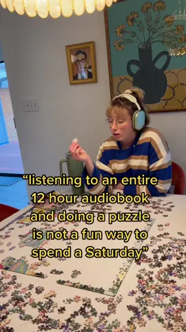 back on puzzle biz #cozy #cozyathome #cozyhobbies #puzzles #puzzletok 
