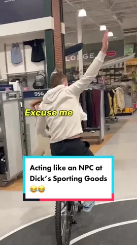 The kickstand was stuck over the pedal😭😭 #npc #connermather #funny #inpublic 