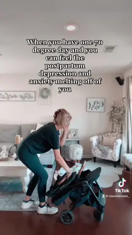 Crazy what some warm weather can do for your mental health 🥲 #newmomhumor #postpartumhumor #youngmom #MomsofTikTok #girlmomlife #girlmomlife #MomsofTikTok 