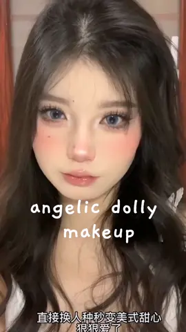 angelic dolly makeup !~ cr: 14202431 #makeup #tutorial #viral #fyp #douyin #angelicmakeup #angelic #dolly #dollymakeup #angelicdollymakeup 