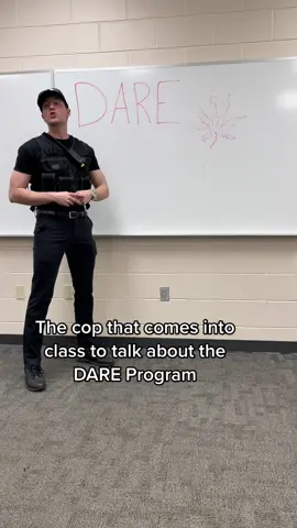 The DARE program #fyp #school #cop #pov 