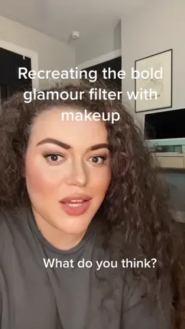 Recreating the #boldglamour filter with makeup #boldglamourmakeup #boldglamourfilter @charlottetilbury @rarebeauty @summerfridays @smashboxcosmetics @anastasiabeverlyhills 