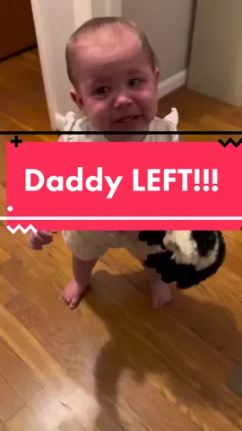 Daddy LEFT. How DARE he!!! 😡 #fyp #babiesoftiktok #babysad #madbaby #daddysgirl #daddysgirl4ever #brokenheart #poorthing 