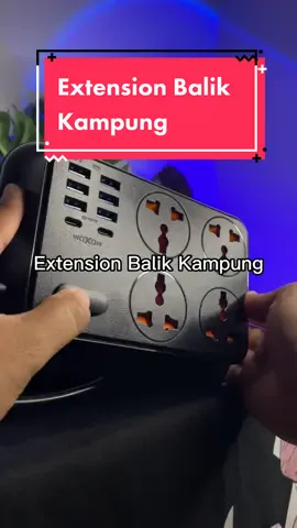 2 meters Extension Moxom, 4 sockets, 6usb, 2pd type C charging. #extensions #plugcord #fastcharge #moxom #balikkampung #raya2023 #extensionmurah #cablemanagement 