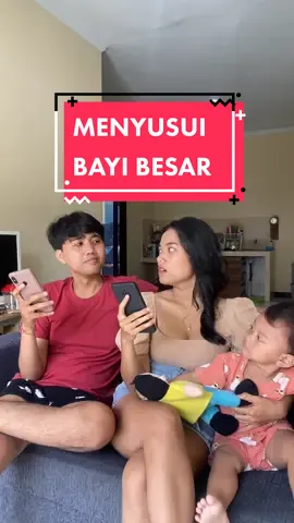 Bayi besar gamau kalah donk wkwk 😂 .  #fyp #ngakak #lucu #suamiistri #tobecontinued @Milla Fatika Utari @ceritamillafatikaa 