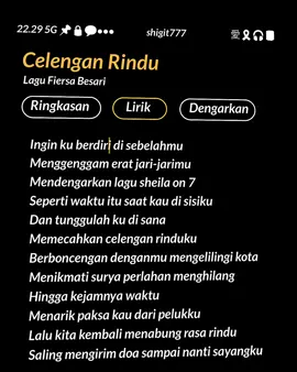 #fyp #fiersabesari #celenganrindu #liriklaguviral #liriklagu_sad2 #lyrics 