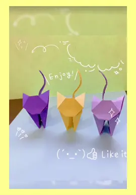 超可愛い猫！#craft #papercraft #handmade #animals #cat #可愛い #可愛い猫 #ペットのいる暮らし  #ぺっto 