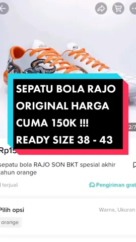 Membalas @fahmiarabllarabll Ada Nih Kak,☝️ Sepatu Bola Rajo Original Asli Brand Lokal Harga Cuma 150 Ribuan🔥 Ready Size 38 - 44 Bisa Cod & Gratis Ongkir ✈️#sepatubolarajo #sepatubolaoriginal #football #tiktokshop #racuntiktokshop #fyp #tranding 