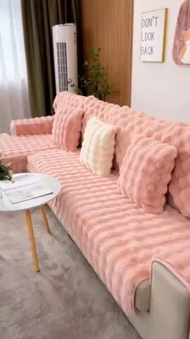 Super Soft and Fluffy Faux Rabbit Fur Sofa Cushion #slipcover #homedecor #sofacover #cushioncover 