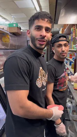 OCKYY WAY Roles reversed 😂 had to serve my boy a CHOPPED CHEESE