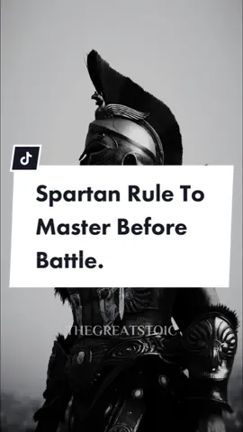 The most famous battle was the battle of Thermopylea in 480 BCE, where a small spartan force, les by King Leonidas, held off a much larger Persian army for three days before finally being defeated. They are now known for their bravery, discipline, and commitment to their city-state. The soldiers lived by the fact that they should give it their all, and fight to the best of their capabilities, regardless of the odds. They thought it was better to die in battle, than to live a life without honor. That’s why you should also fight with honor for your cause. No matter the sacrifice, no matter the odds, fight for it with all you have. Thanks for reading king. Follow To Master More Stoic Rules. #stoic #stoicquotes #stoicismquotes #spartans  