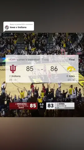 Replying to @joelaw122 CAITLIN CLARK GAME WINNER🔥 (via:@espn) #caitlinclark #iowabasketball #collegebasketball #iowahawkeyes 