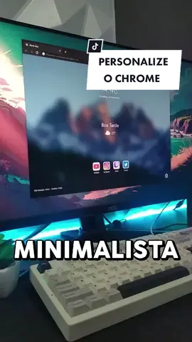 Como deixar a página inicial do Chrome mais minimalista #dicaspc #dicasdepc #dicas #pc #pcgamer #pcgaming #techtok #techtokbrasil #monk 