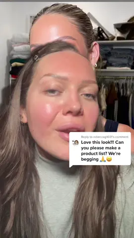 Replying to @rebeccag1031 FULL PRODUCT LIST 💗 #mua #patrickta #alixearle #makeup 