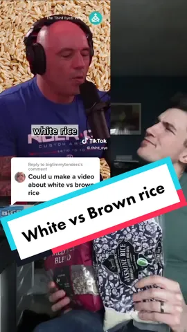 Replying to @bigtimmytenders both are great options at the end of the day. #whiterice #brownrice #versus #rice #pickyourfavorite 