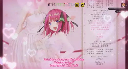 Un pequeño edit con el ED oficial de #lasquintillizas y el cover de @moontsuki15 se le agradece #thequintessentialquintupletsmovie #arigatounohana