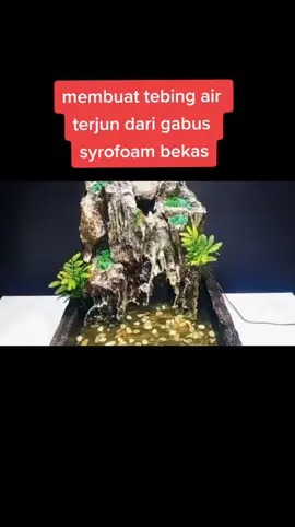kerajinan tebing air terjun #miniatures #craft #DIY #ideas #waterfall #idekreatif #tiktok #fypシ 