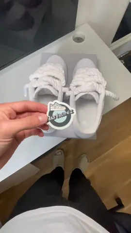 all white available now🥱📲 link in bio #fyp #fy #foryoupage #viral #shoes #airforce1 #allwhite #ropelace 