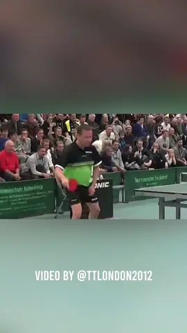 Outrageous no look shot by the goat of Table Tennis 🐐👀 #tabletennis #shorts 