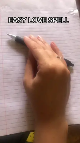 Simple yet does the trick everytime! 🥰😚 #lovespells #witchtiktok #penandpaper #voodoo #hoodoowitchtok 