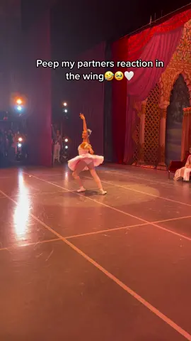 Volume up to hear what he says😂🫶🏽#ballerinasoftiktok #professionalballerina #nutcracker #ballerina #ballerinas #pointe #pasdedeux #performance #browngirlsdoballet #supportivepartner #professionaldancer #performance #ballerina 