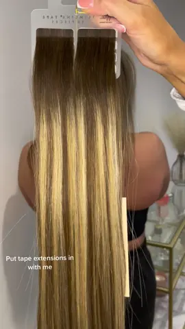 My first hair tik tok 🥹😍 @@beautyworkshq #hairstylistsoftiktok #hairextensions #tapeextensions #beautyworks #beautyworkshairextensions #melrose  