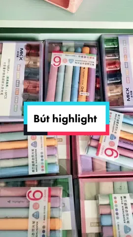 🌸Hộp 6 bút highlight MKX màu vintage Hàn Quốc🌸
