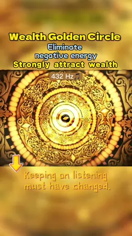 Here comes the golden circle of wealth! Those who see it have a share.#frequency #gather #wealth #lawofattraction #eliminatenegativeenergy