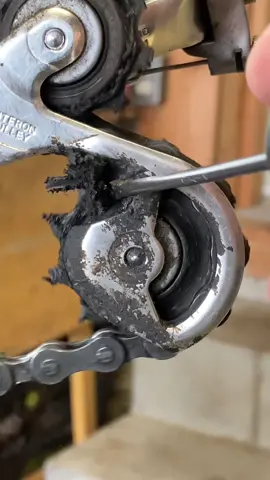 Derailleur pulley wheel cleaning #bike #bicycle #bikecleaning #bikecleaningtips #derailleur #pulleywheels #rearderailleur #shimano #bikeparts #bikegears #bikecleaningtips #dirtybike #satisfyingcleaning #cleaninghacks  #bikemaintenance #bikeservice #bikecare #biketips #cyclingtips #bikemechanic #bikemechaniclife #mechanictips #bikelife #cyclinglife #roadbikelife #bikeworkshop  #cyclingtiktok #roadbiketiktok #mechanictiktok #CleanTok #cleaningtiktok #fyp #foryoupage 