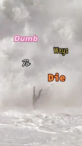 Am I too late for this one? #wipeout #bigwaves #jetski #dumbwaystodye 