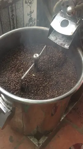 Caffe ROBUSTA sạch rang thêm bơ pháp. Nguyên liệu nhà làm ra rang xay máy. #taynguyendaingan47 #nongnghiep #caffe #robusta 