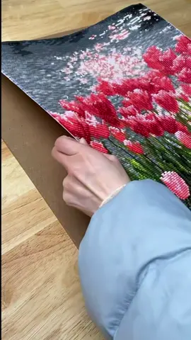 How to frame a DP #asmr #fyp #diamondpainting #diamondart #satisfying #relax #howto